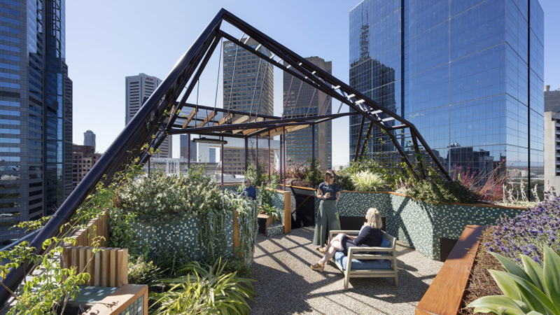 最新樓頂花園設計與展示，綠意盎然，繁花似錦的空中花園體驗
