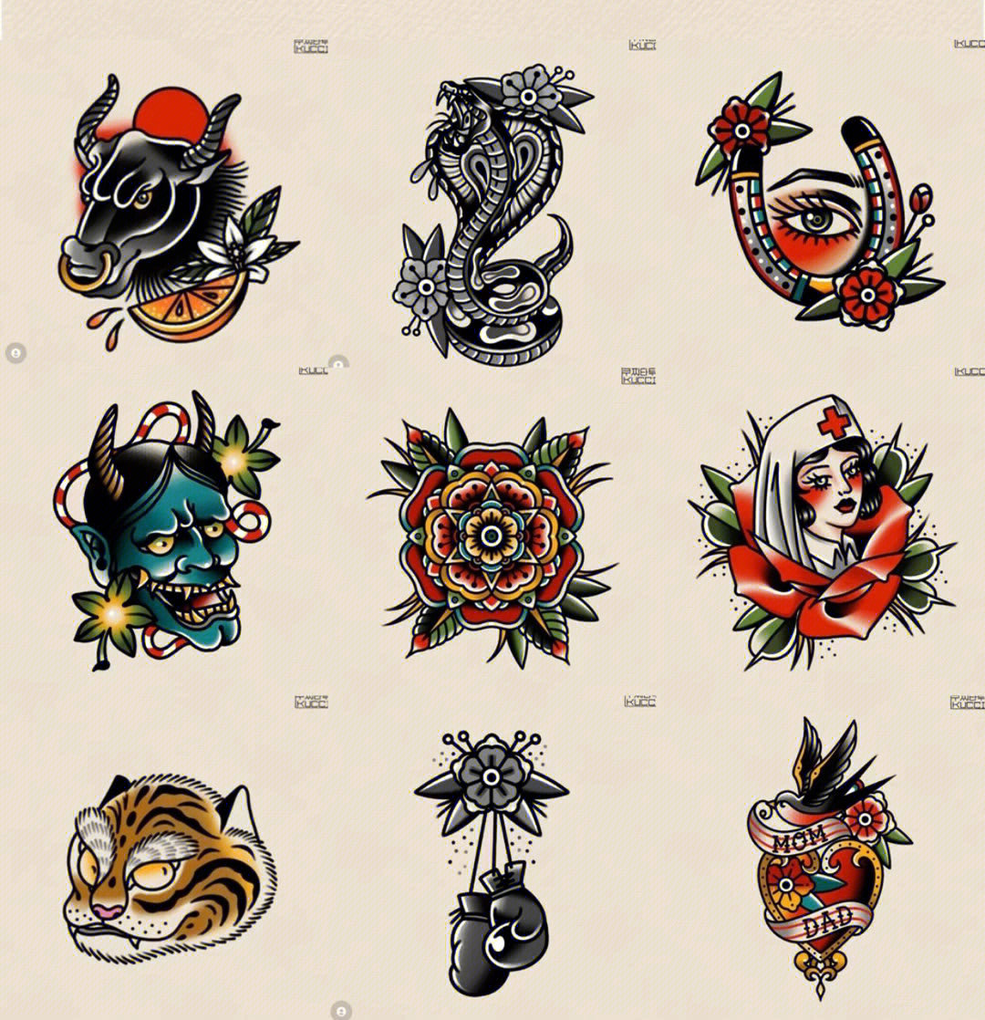 時(shí)尚潮流展現，最新紋身圖案設計精選
